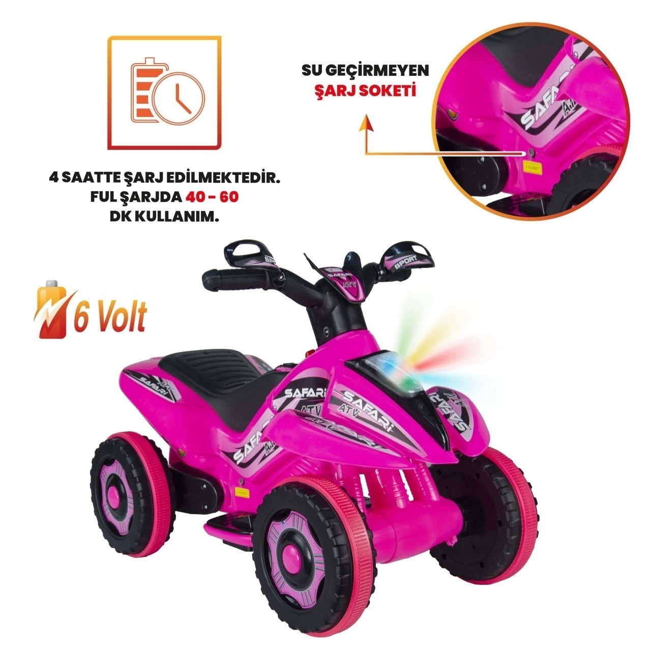 VaVbaby%20Crazy%20Cross%20Akülü%20Motor%20ATV%206v%20Pembe
